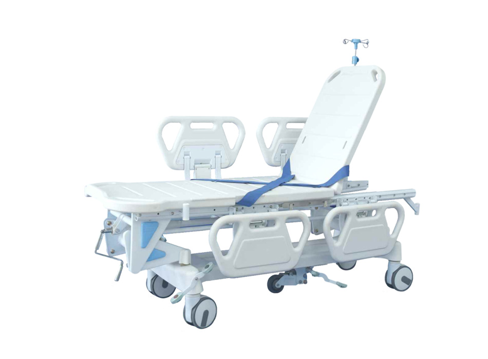 YGZY06B Manual Patient Stretcher (four small guardrail type)